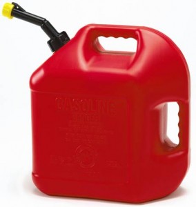 Gasoline can for lawn mower